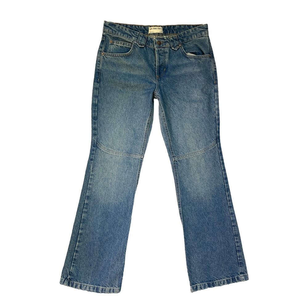 Free People We The Free Flora Low Rise Bootcut Jeans Women’s 28 Boho Y2K